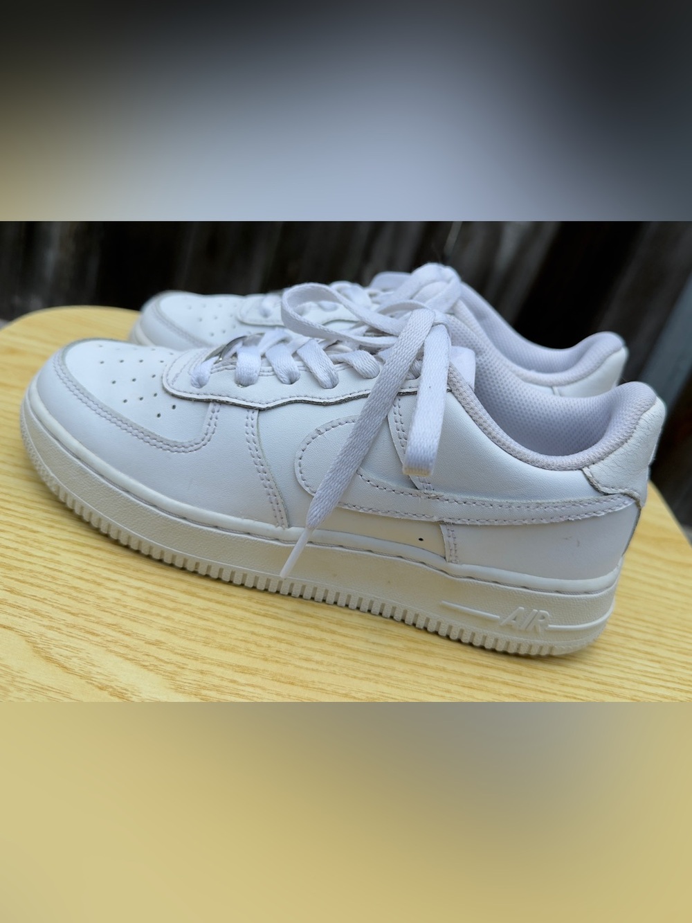 Nike Air Force 1 White Kids Size 4Y